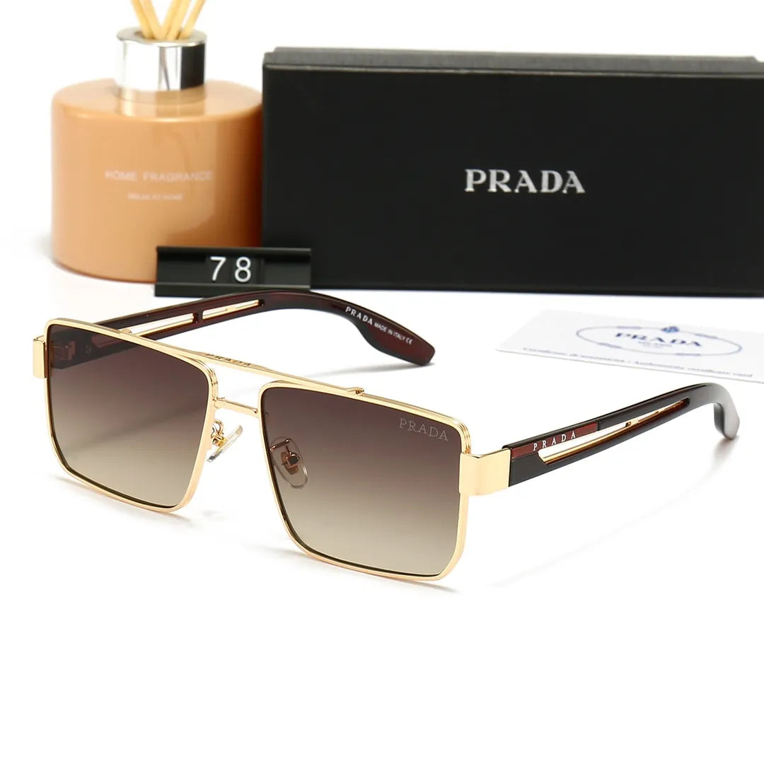 Neutral Double Bridge Sunglasses