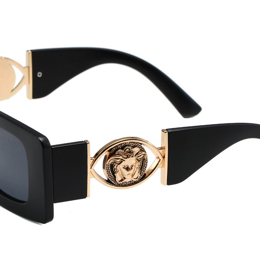 Retro Metal Medusa Temple Sunglasses