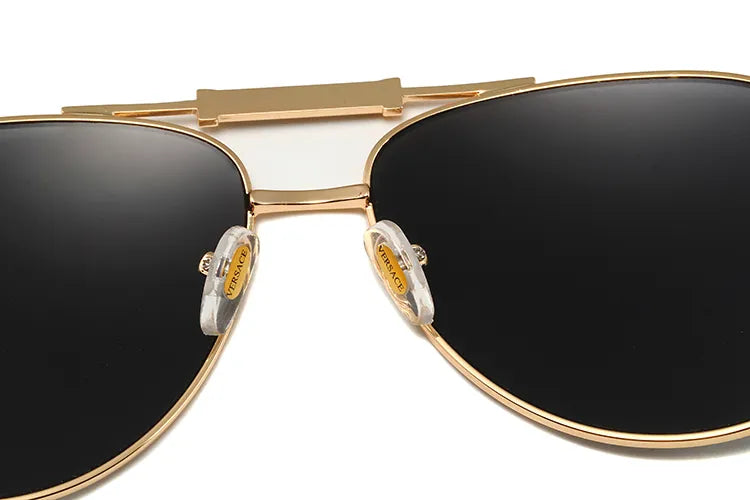 Double Bridge Polarized Aviator Sunglasses