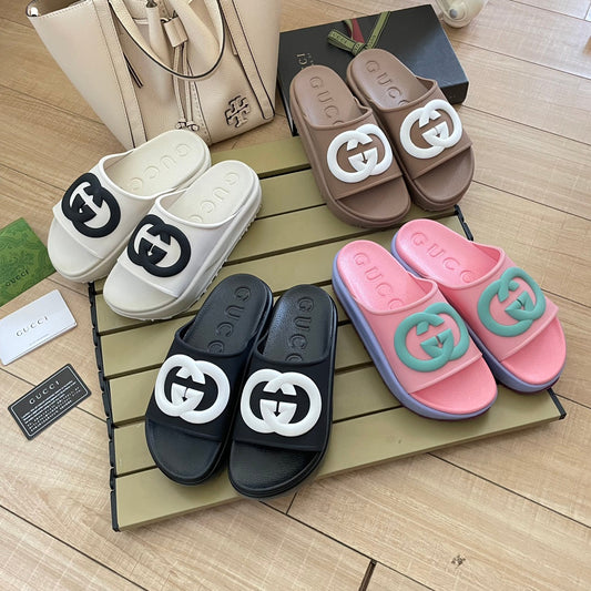 4-Color Platform Slippers