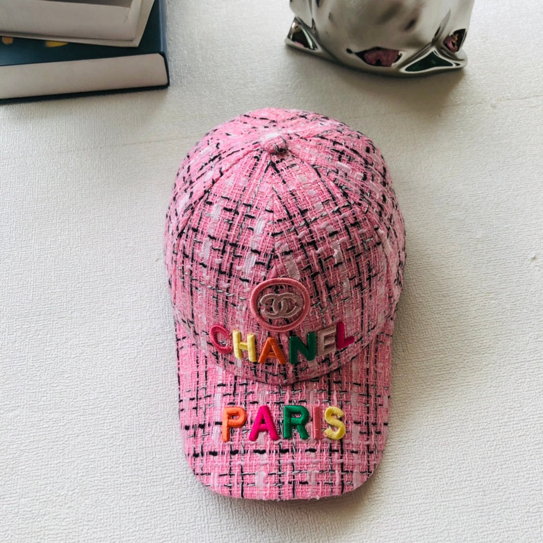 Colorful Letter Embroidery Ladies Baseball Cap