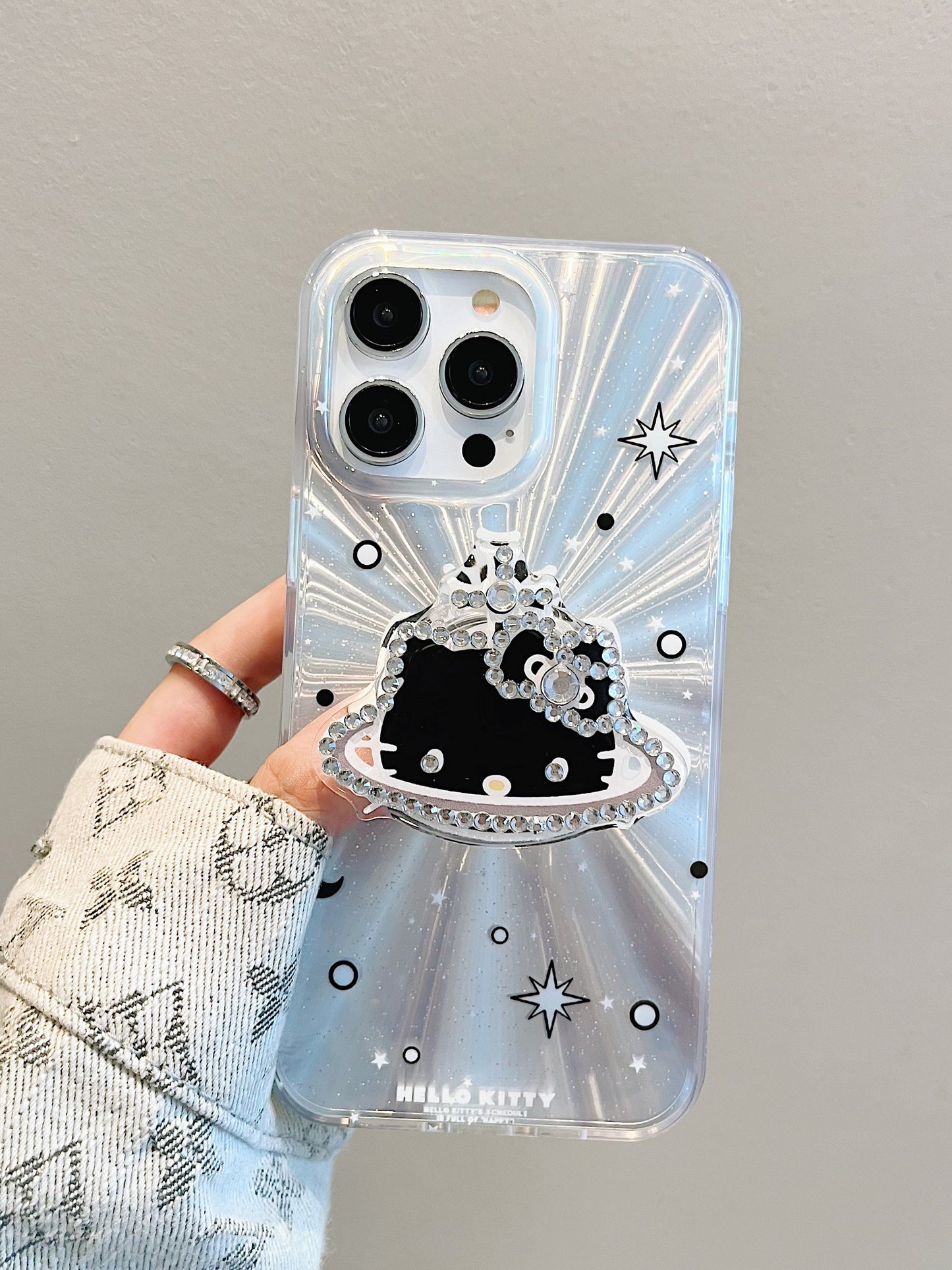 Cute Laser Cartoon Stand Case