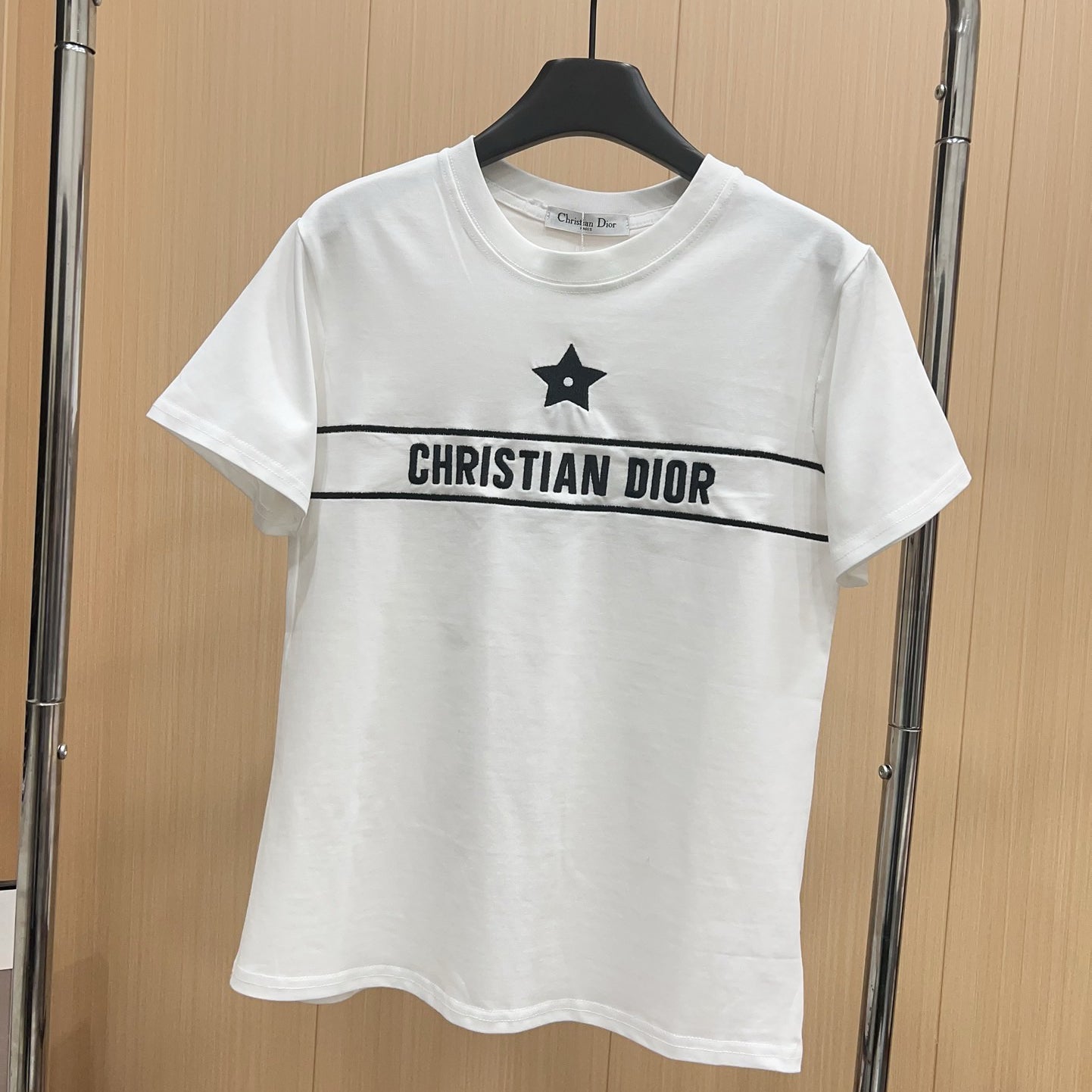 Star Embroidery Letters Women's T-shirt