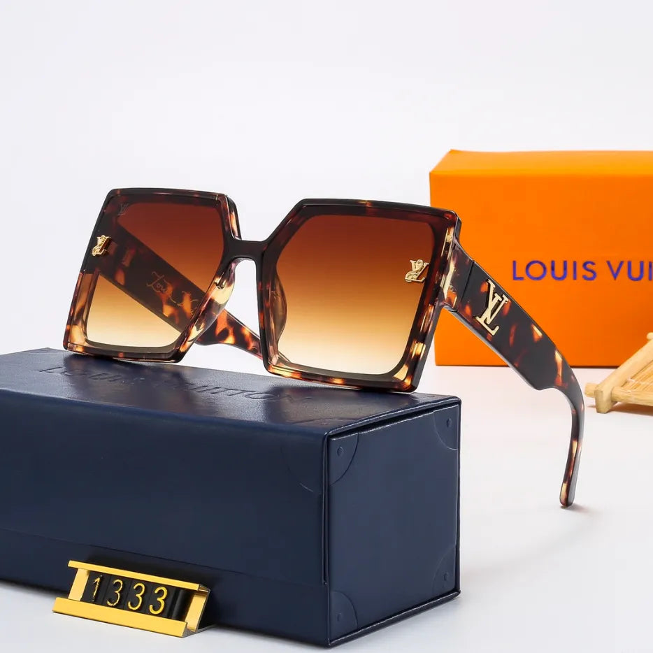 New Large Frame Watermark Sunglasses