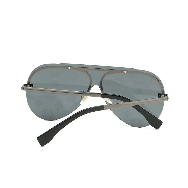 4 Colors Watermark Conjoined Frameless Lens Sunglasses