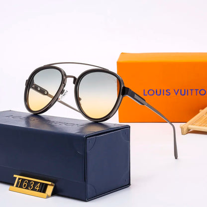 Retro Aviator Oval Sunglasses