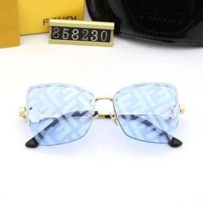 Watermark Conjoined Lens Sunglasses