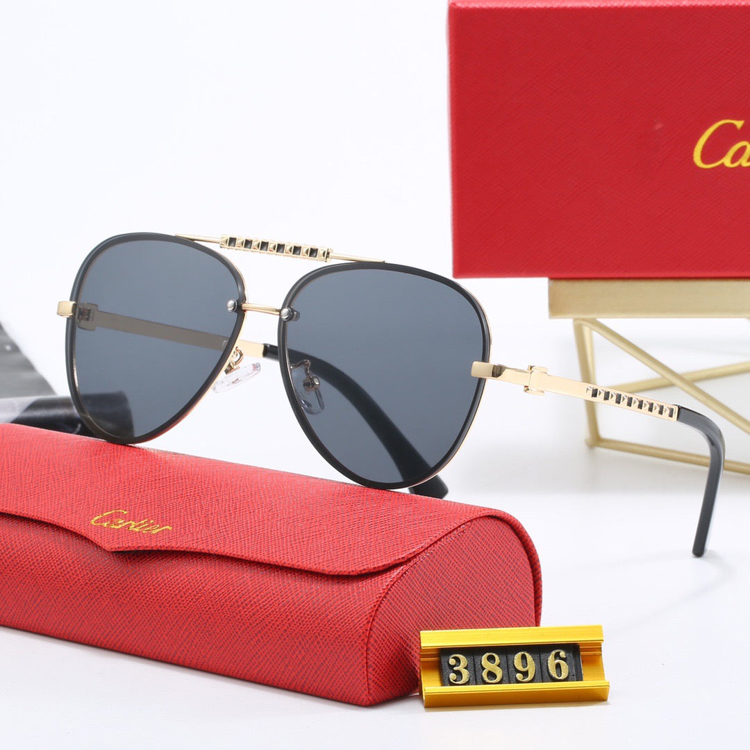 Luxury metal frame universal sunglasses