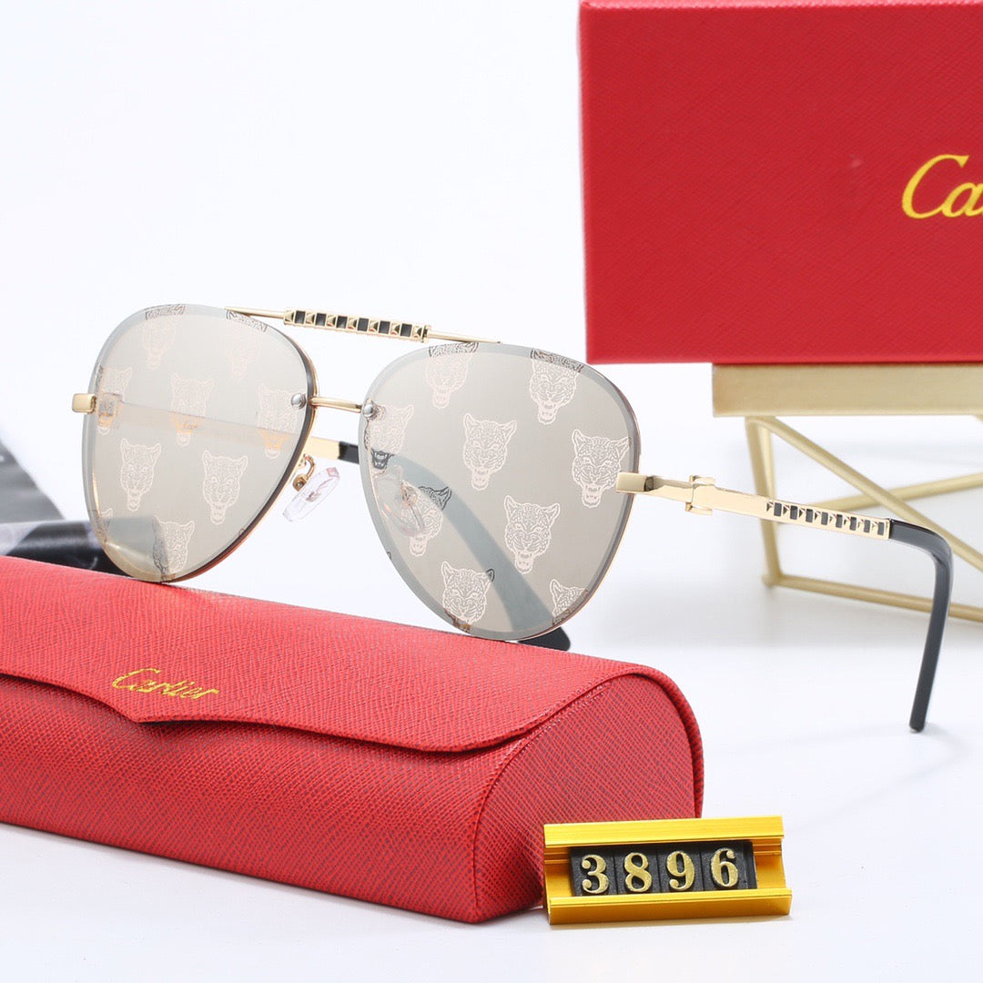 Luxury metal frame universal sunglasses