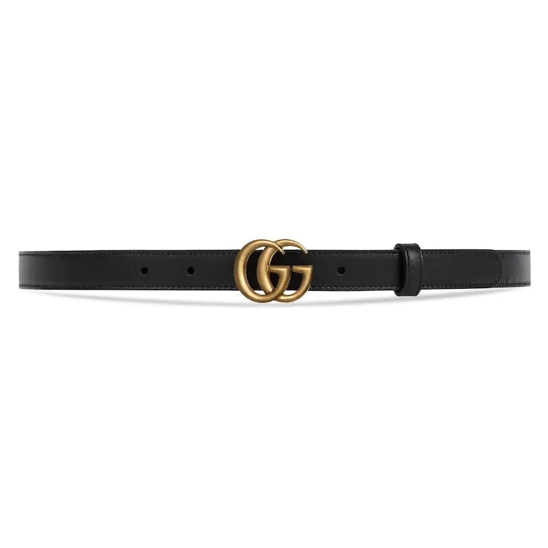 Golden Metal Logo Marmont Collection Women Belt