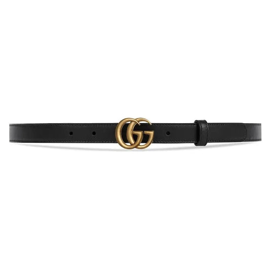 Golden Metal Logo Marmont Collection Women Belt