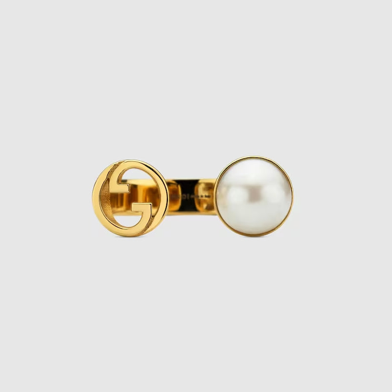 Blondie Pearl Metal Open Ring