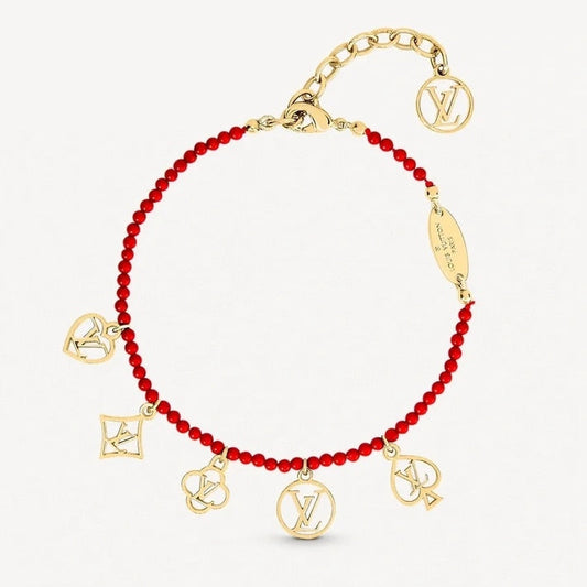 Game On Charms Pendants Red Bracelet