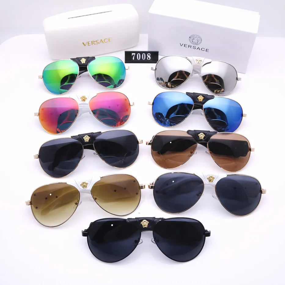 9 Colors Retro Metal Portrait Sunglasses