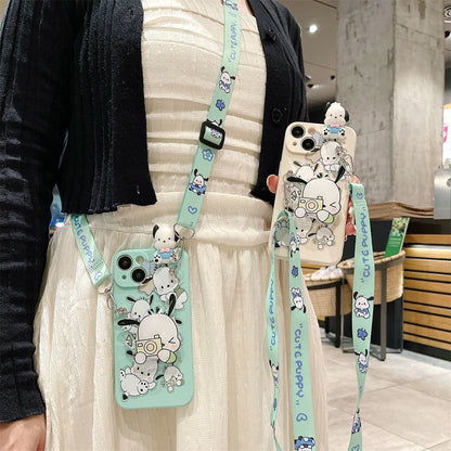 Cute Puppy Crossbody Holder Case