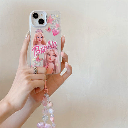 Cute Princess Bead Curtain Pendant Case