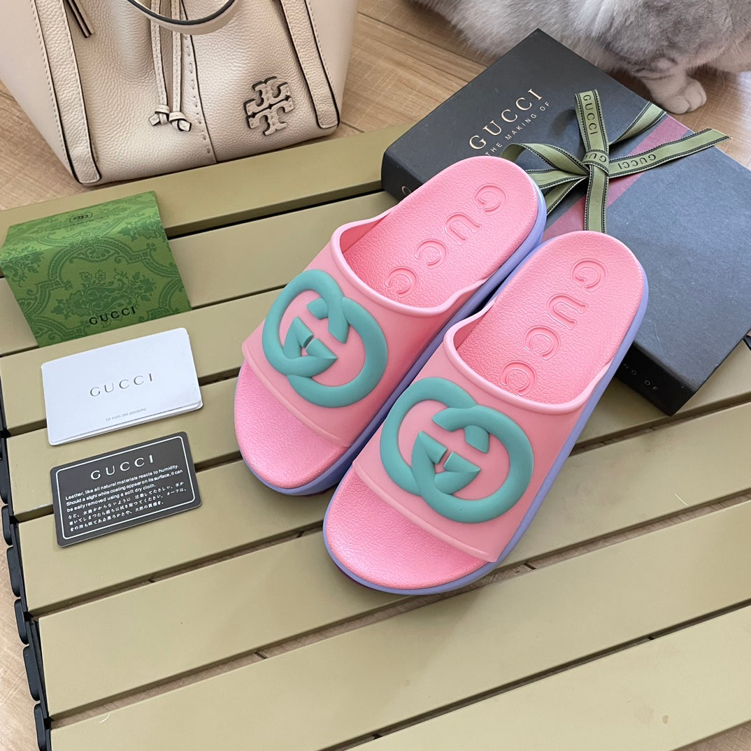 4-Color Platform Slippers