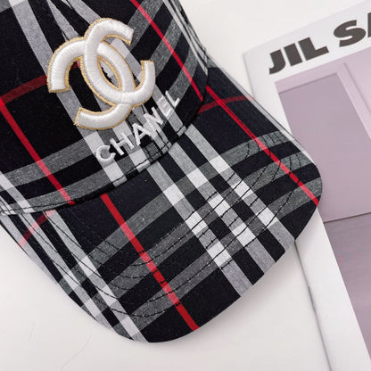 Classic Check Embroidered Baseball Cap