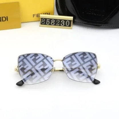 Watermark Conjoined Lens Sunglasses