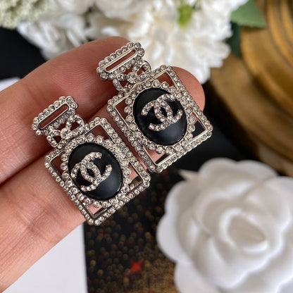 Premium Diamond Perfume Bottle Earrings