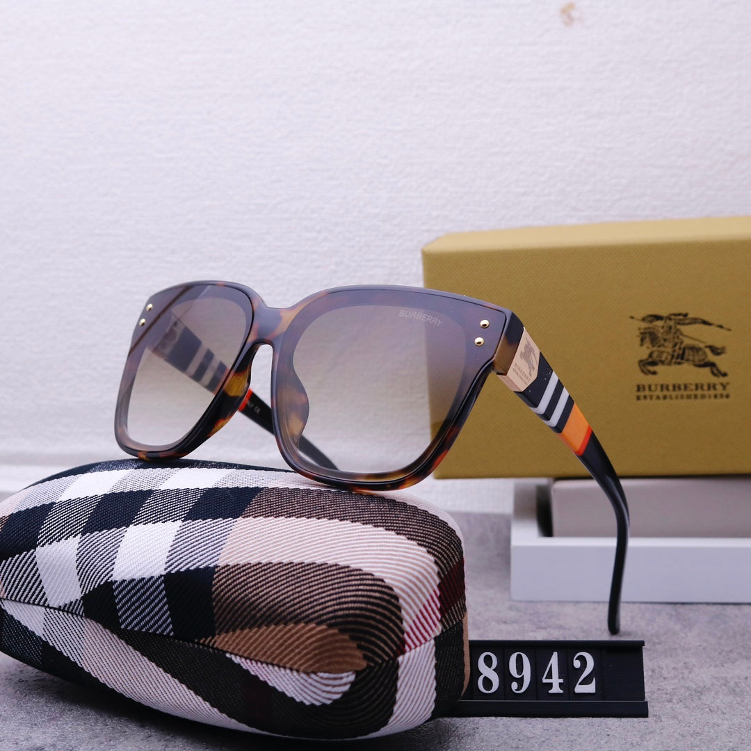 Vintage Fashion Square Plaid Sunglasses