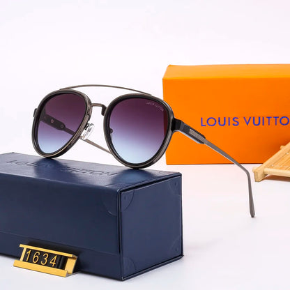 Retro Aviator Oval Sunglasses