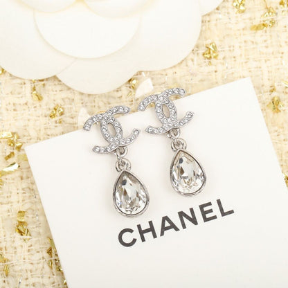 Elegant Crystal Teardrop Earrings