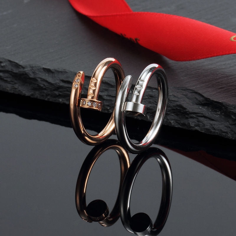 6 Colors Classic Un Clou Ring