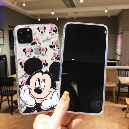 Cute cartoon transparent silicone case