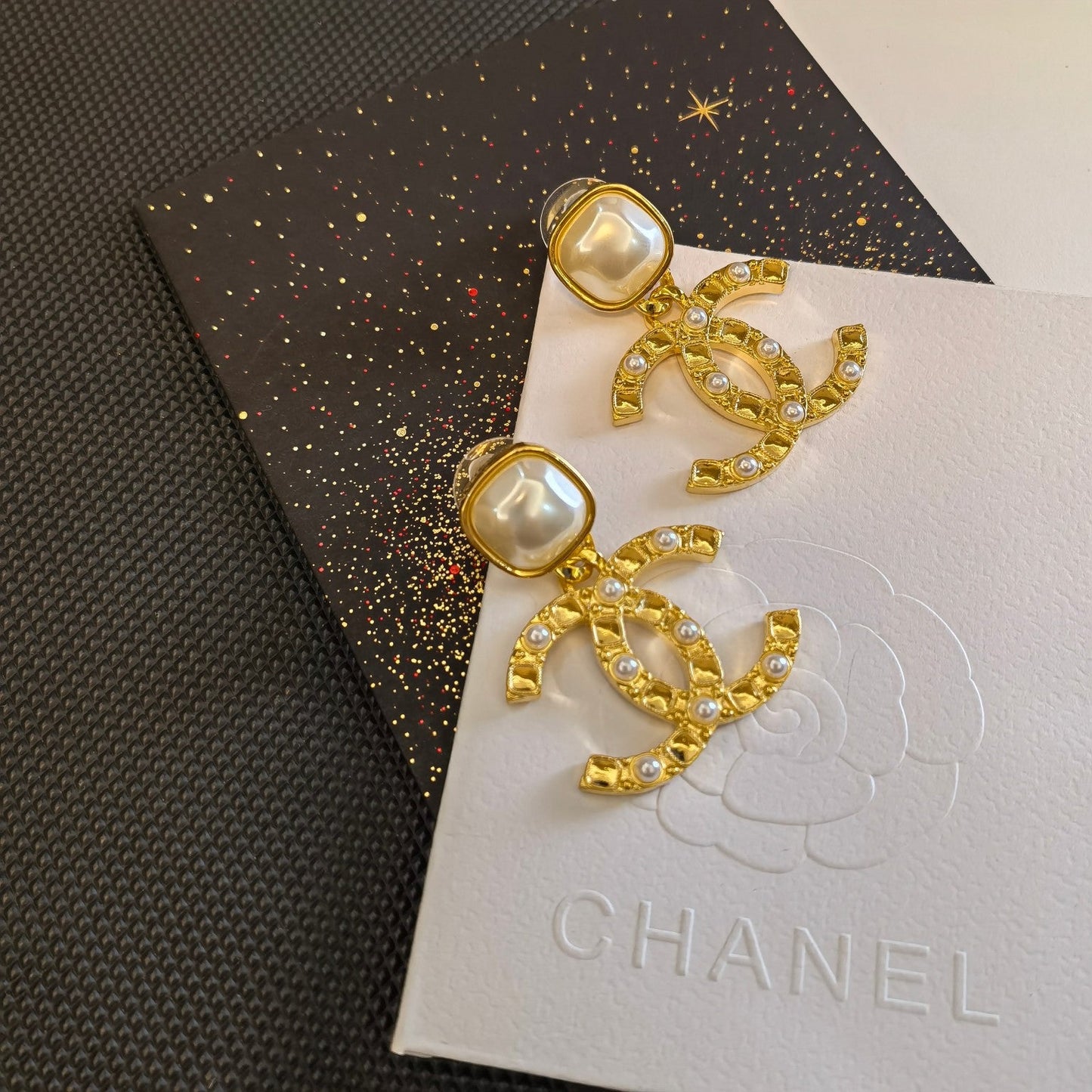 Luxury Gold Plated Pearl Earrings