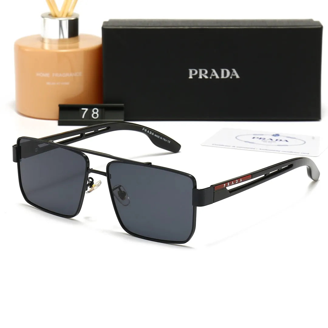 Neutral Double Bridge Sunglasses