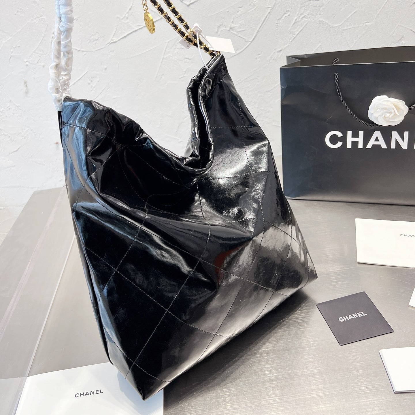 22s Oil Wax Leather Shopping Bag