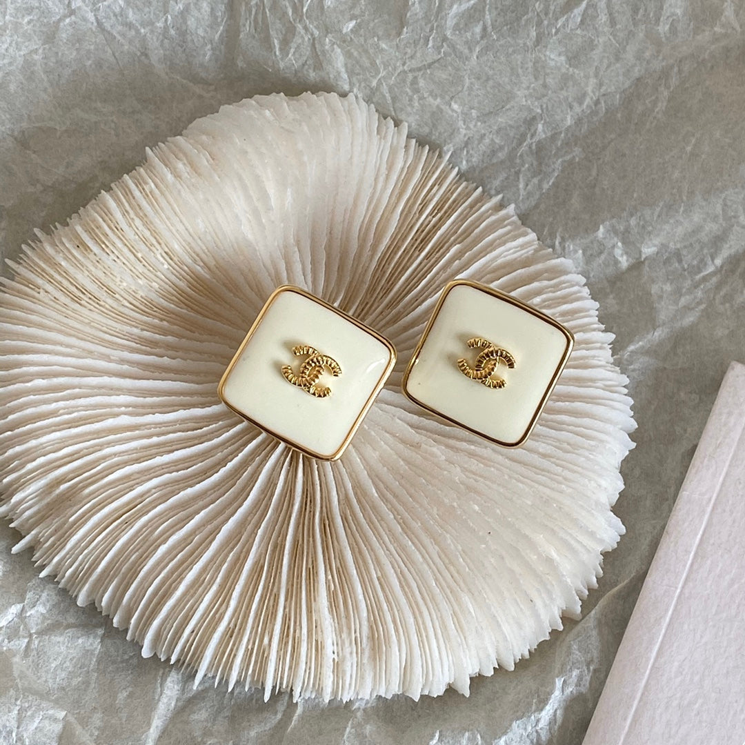 Elegant Square Stud Earrings