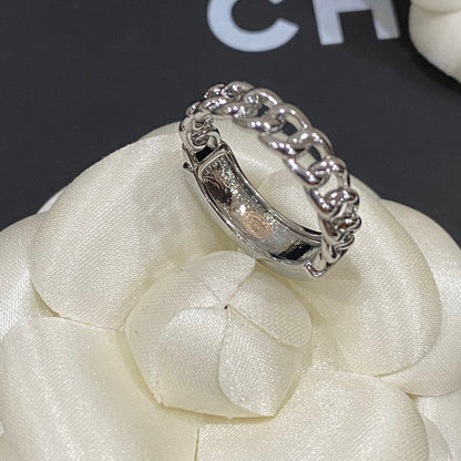 Fashion Diamond Stitching Letter Ring