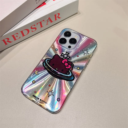 Cute Laser Cartoon Stand Case