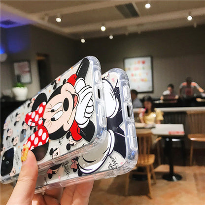 Cute cartoon transparent silicone case