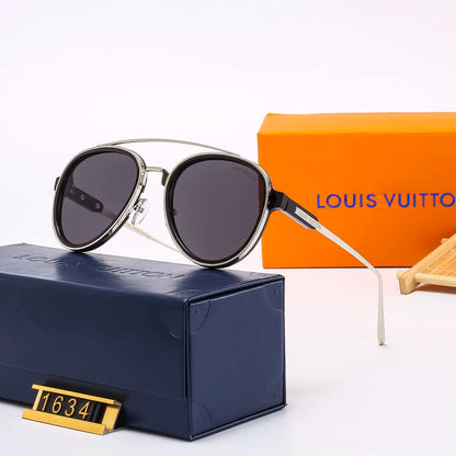 Retro Aviator Oval Sunglasses