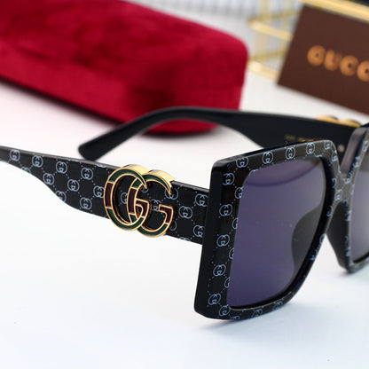 Classic Square-Shaped Letters Sunglasses