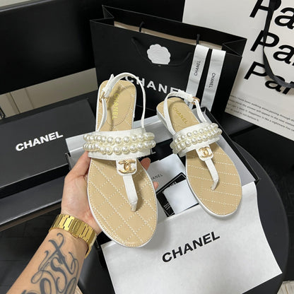 Fashion Pearl Flip Flops Sandals