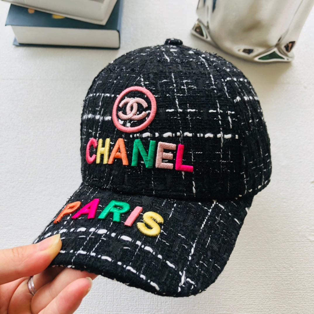 Colorful Letter Embroidery Ladies Baseball Cap