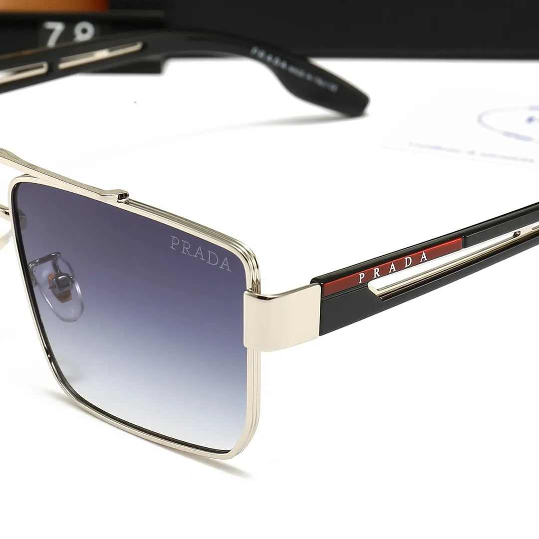 Neutral Double Bridge Sunglasses