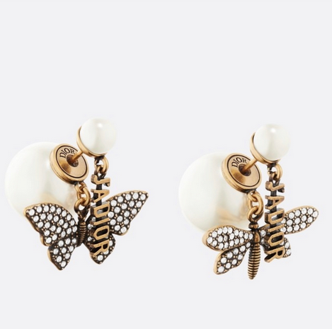 Classic Bee Collection Pearl Earrings