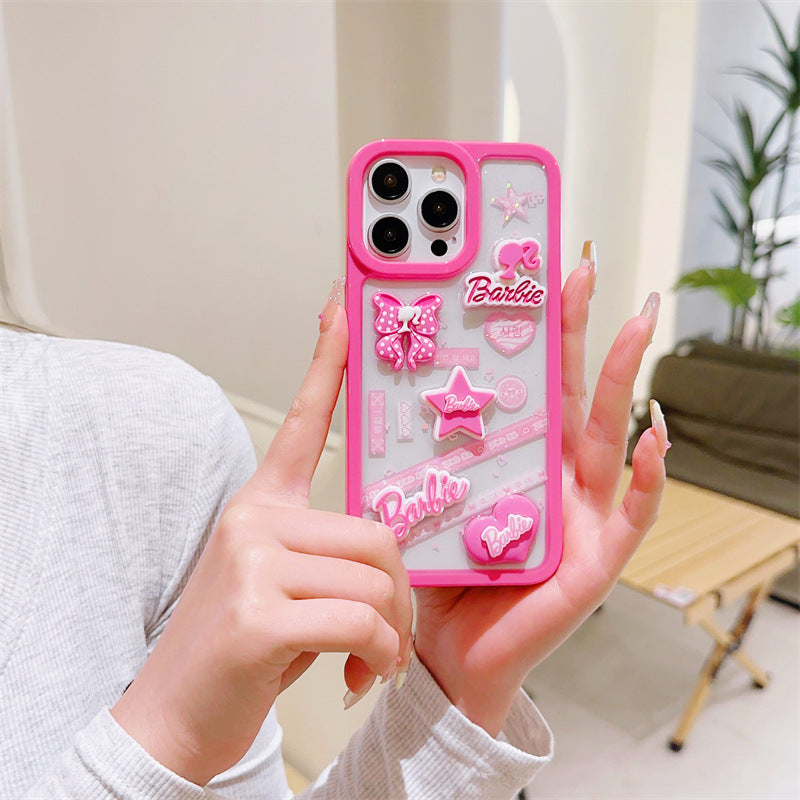 Pink 3D Bow Star Case