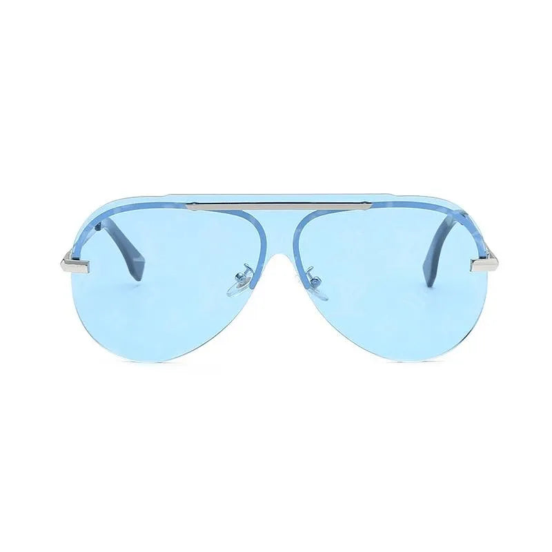 4 Colors Watermark Conjoined Frameless Lens Sunglasses