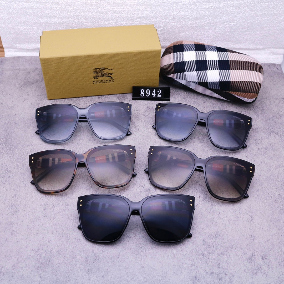 Vintage Fashion Square Plaid Sunglasses