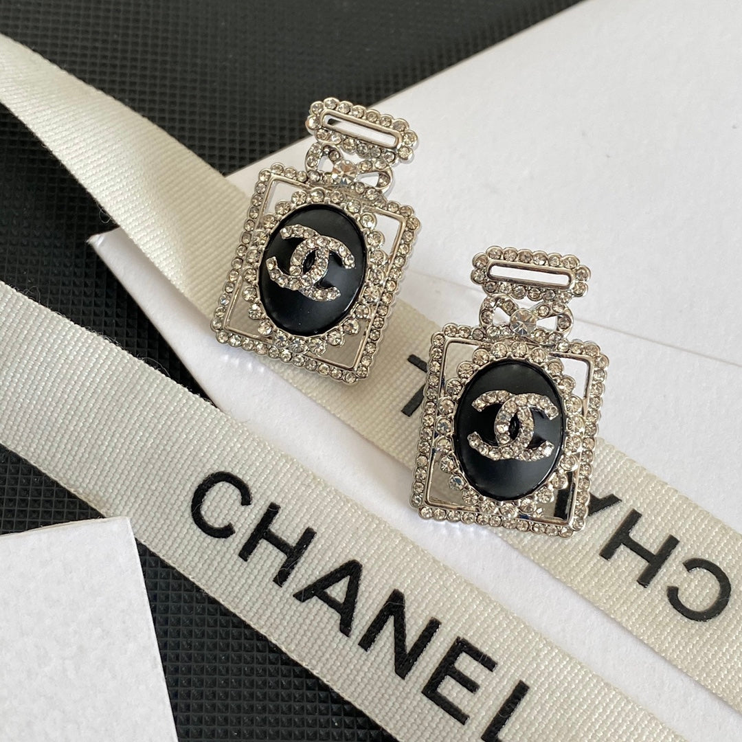 Premium Diamond Perfume Bottle Earrings