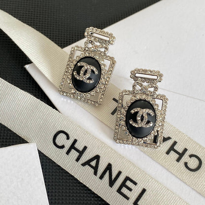 Premium Diamond Perfume Bottle Earrings