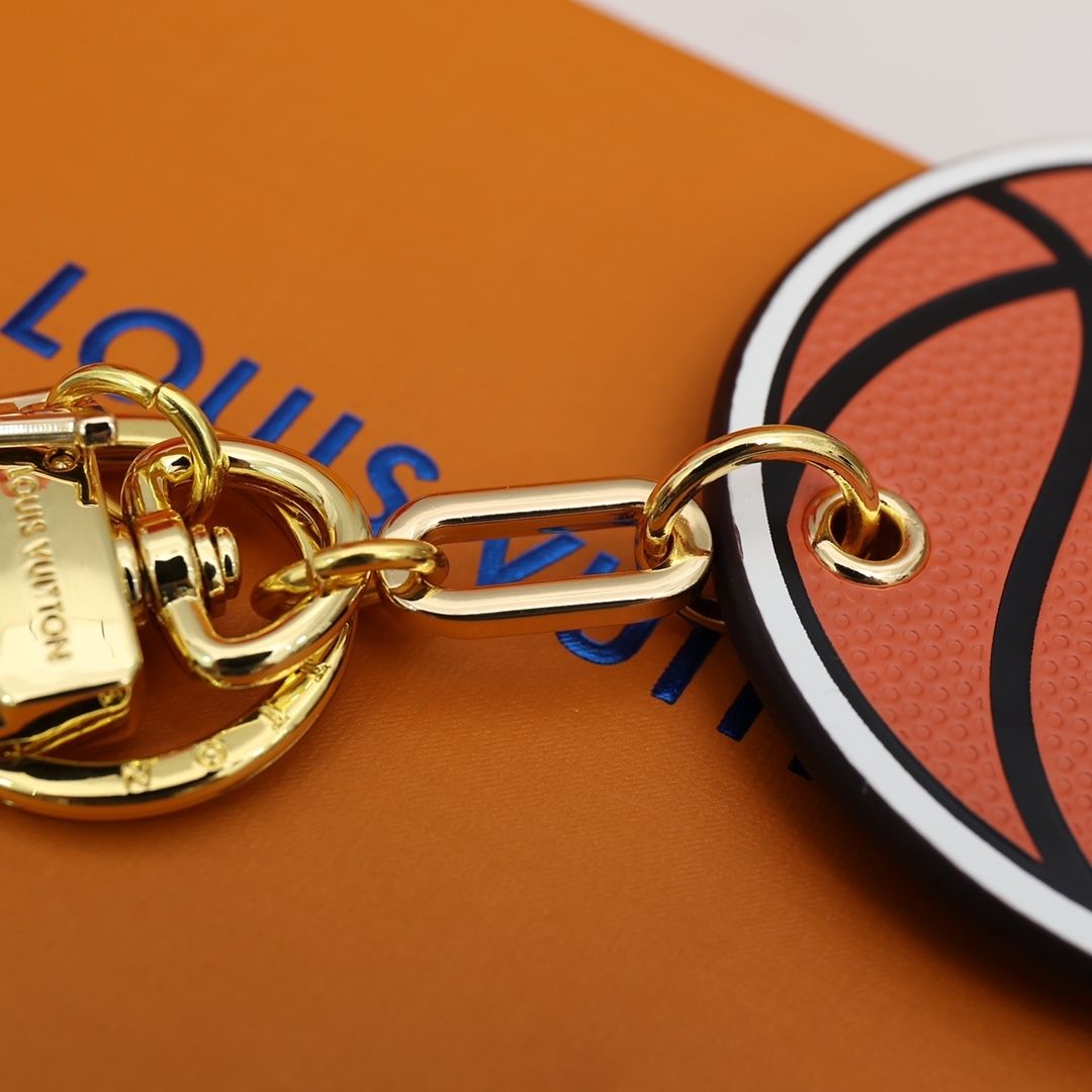 Basketball Leather Pendant Keychain