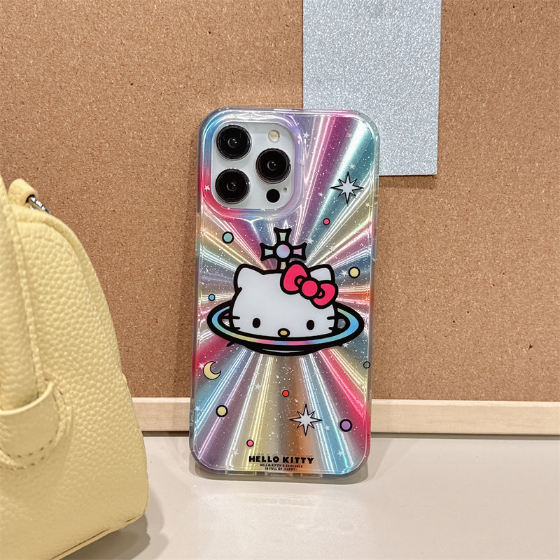 Cute Laser Cartoon Stand Case