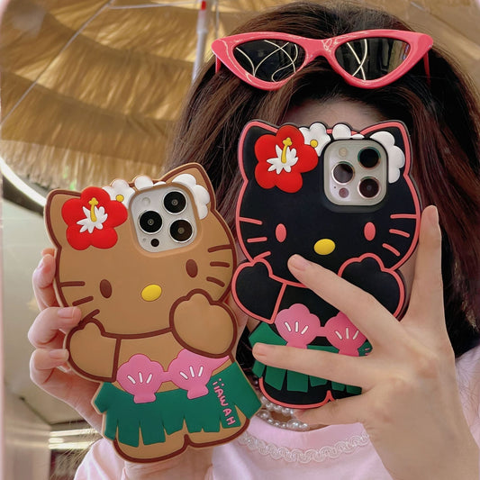 Summer Cute Cat Silicone Case